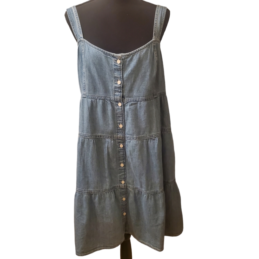 Levi's Plus Size Short Soft Denim Summer Dress with Straps